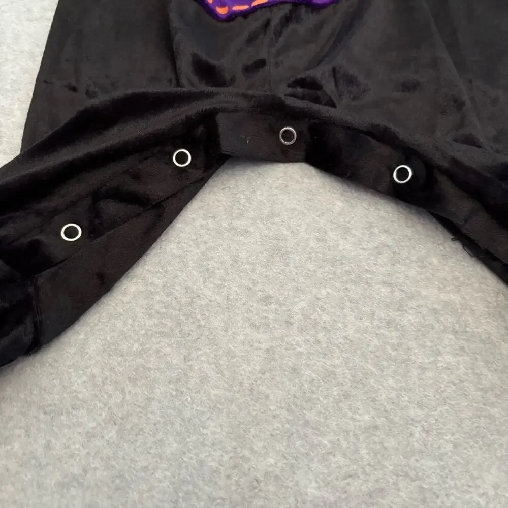 Baby Bat Halloween Costume Infant XS 0–6 Months Black Purple Jumpsuit Hood